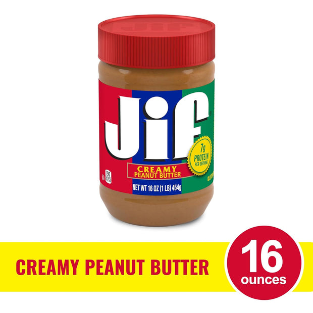 Jif Creamy Peanut Butter, 16 Ounces