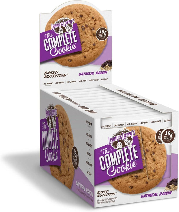 Lenny & Larry's The Vegan Complete Cookie Oatmeal Raisin - 12 Cookies