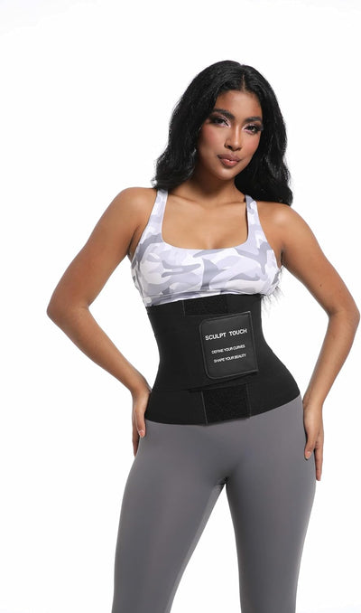 Women's Waist Trainer Corset, Tummy Control Shapewear Belt for Workout, Black