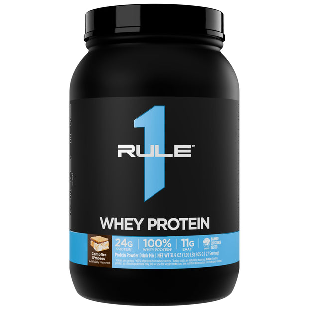Rule 1 Whey Protein – 24g Fast-Acting Protein from All-Whey Sources with Naturally Occurring EAAs & BCAAs for Workout Recovery or Anytime Use (5 Pounds*, Vanilla Ice Cream)