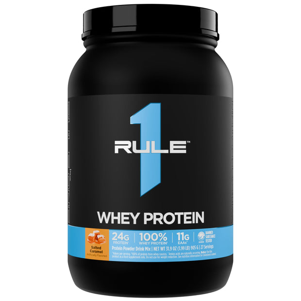 Rule 1 Whey Protein – 24g Fast-Acting Protein from All-Whey Sources with Naturally Occurring EAAs & BCAAs for Workout Recovery or Anytime Use (5 Pounds*, Vanilla Ice Cream)