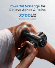 RENPHO Massage Gun Deep Tissue with Heat and Cold Head, Handheld Muscle Massager Therapy with Carry Case, Percussion Body Masajeador for Men Women Athletes Back Upgrade, Active Thermacool