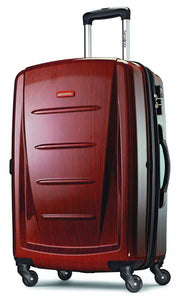 Samsonite Winfield 2 Hardside Expandable Luggage with Spinner Wheels, Burgundy, Checked-Medium 24-Inch
