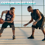 TrelaCo 1 Pcs Wrist Tape Baseball Cross Athletic 2in x 23ft Cotton Cross Wrist Tape Serrated Edges for Fingers Ankles Injury Wrap, Football Baseball Hockey Soccer (White)