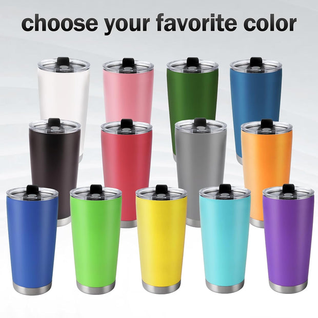 Personalized Coffee Tumbler with Picture & Text - Personalized Travel Coffee Mug - Custom 20oz Stainless Steel Tumbler Cup with Lid - Custom Cup Gift for Dad, Mom, Friends