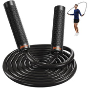 Jump Rope, Weighted Jump Rope for Home Gym, Adjustable 1lb Heavy Skipping Ropes for Fitness, Exercise Equipment for Men Women Kids, Portable Speed Jumping Rope, Full Body Workout at Home