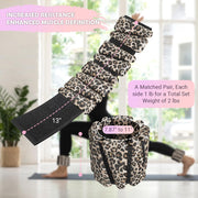 Wrist Ankle Weights for Women Set of 2, Adjustable Silicone Weighted Bangles, Wearable Ultra-durable Strips Weight Bracelet 2 lbs/4 lbs for Yoga, Pilates, Barre, Walking, Arm & Leg Workout