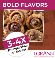 LorAnn Oils Super Strength Flavoring - Used For Candy Making, Flavoring Extracts, Baking, Hard Candy, and Flavor Oils - Bold, Natural Flavors 4X Stronger Than Extracts - Cinnamon Roll, 1 fl oz
