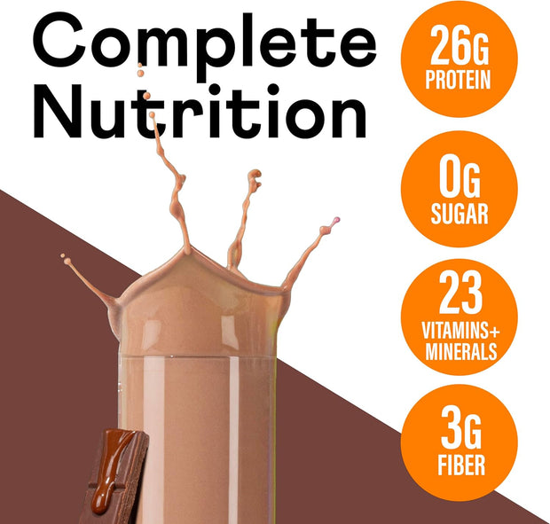 OWYN Only What You Need Protein Shake, High Protein Complete Nutrition Drink, Chocolate, 12 Fl Oz (12 Pack)