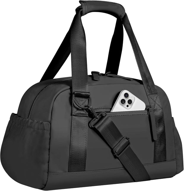 Small Gym Bag 14 inch for Women & Men Mini Gym Duffel Bag with Wet Compartment Waterproof Travel Duffle Bag for Sports Workout Dance