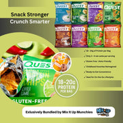 Quest Protein Chips Variety Pack – 8-Flavors + 4 MIMM MInts | High Protein 18-20g Per Bag | Keto Snacks, Baked, Crunchy, Gluten Free, and Low Calorie Snacks | Bundled by Mix It Up Munchies | Healthy Gift Snack Box Variety Pack