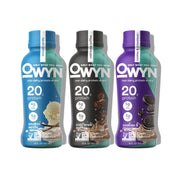 OWYN Only What You Need Pro Elite Vegan High Protein Keto Shake, 32g Protein, 9 Amino Acids, Omega-3, Prebiotics, Workout and Recovery, 0g Net Carbs, Zero Sugar (Variety, 12 Fl Oz (Pack of 12))