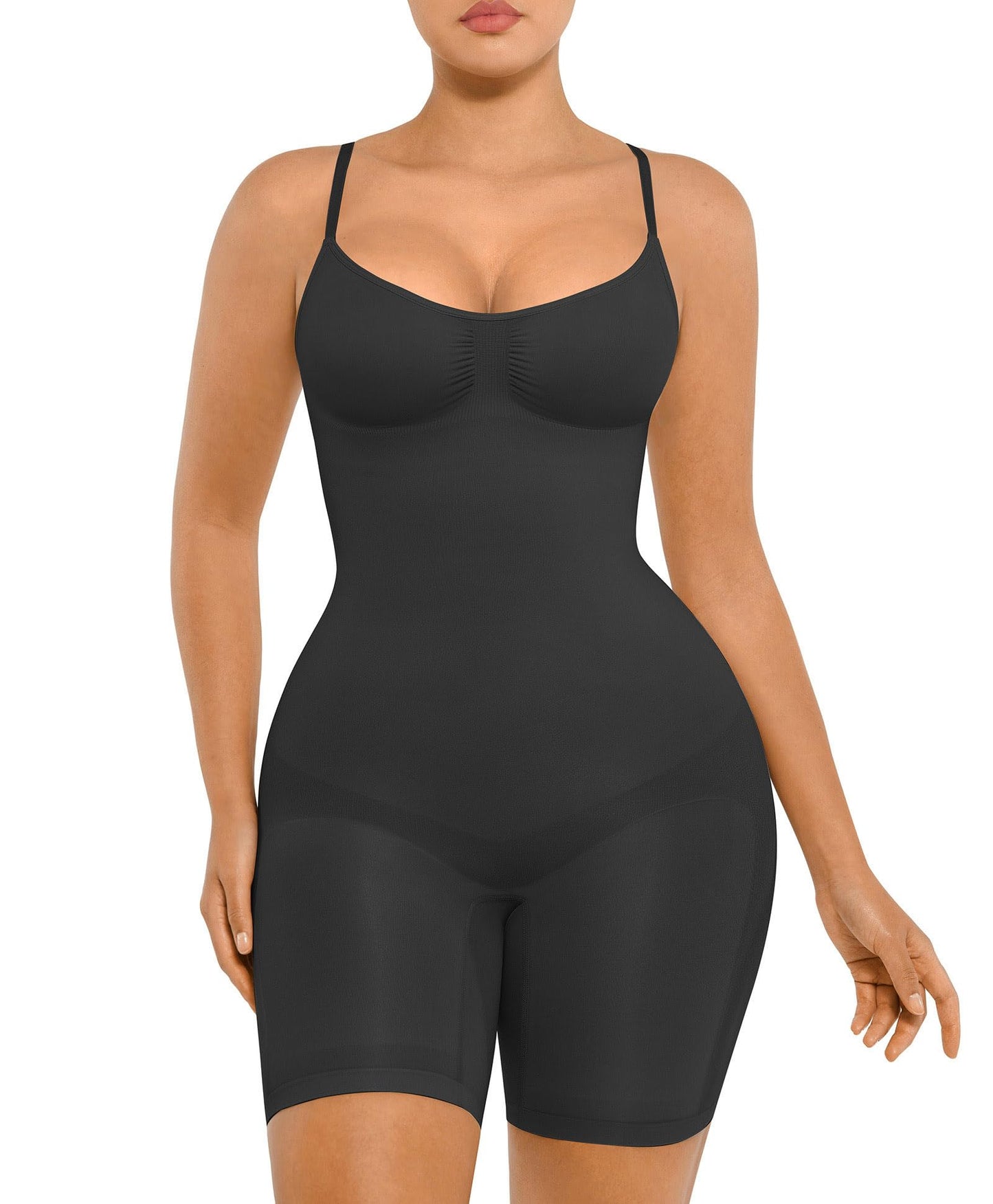 FeelinGirl Shapewear Bodysuit Tummy Control Seamless Sculpting Hip Enhancer Body Shaper for Women