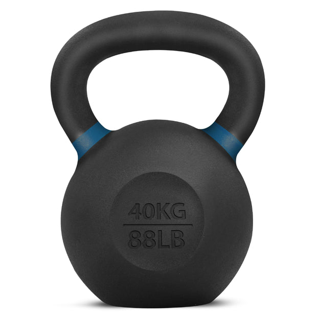 Yes4All Powder Coated Cast Iron Kettlebell Strength Training Kettlebells Weight Set for Full Body Workout, Home Gym