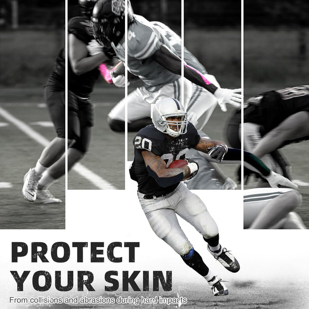 OK TAPE Turf Tape Football, Extra Wide Kinesiology Tape, Protects Arm from Turf Burn, Waterproof, Flexible, Super Sticky, White Athletic Tape (4 Inch x 30 Feet)