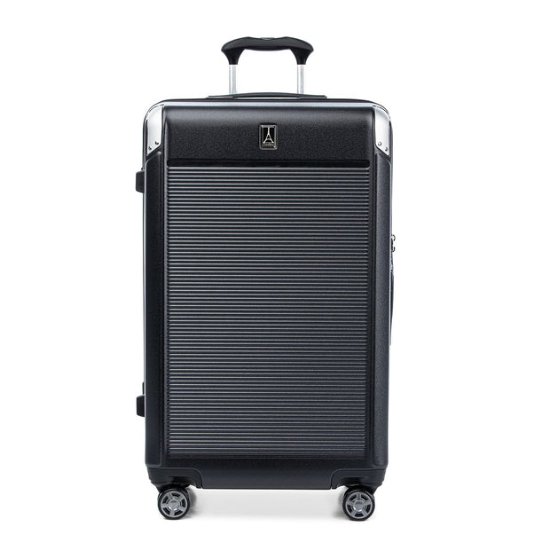 Travelpro Platinum Elite Hardside Expandable Checked Luggage, 8 Wheel Spinner, TSA Lock, Hard Shell Polycarbonate Suitcase, True Navy Blue, Checked Large 28-Inch
