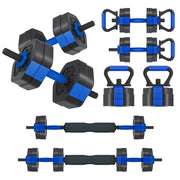 VIVITORY Dumbbell Sets Adjustable Weights, Free Weights with Connector, Non-Rolling Adjustable Dumbbell Set, Barbell for Home Gym, Hexagon, Cement Mixture