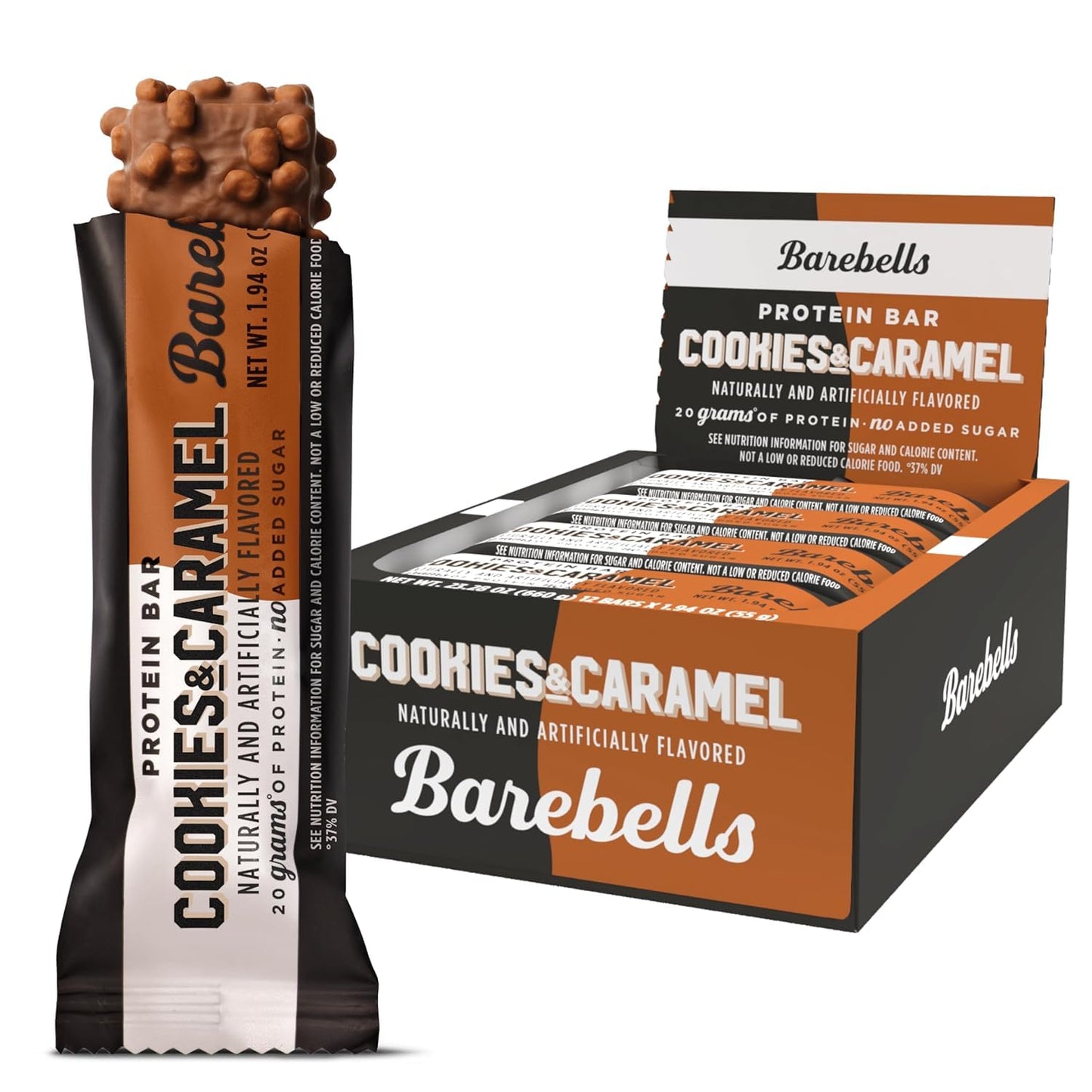 Barebells Protein Bars Variety Pack - 12 Count, 1.9oz Bars - Protein Snacks with 20g of High Protein - Chocolate Protein Bar with 1g of Total Sugars - Perfect on The Go Protein Snack & Breakfast Bars