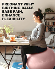 Trideer Yoga Ball – Anti-Burst Exercise Ball for Pregnancy, Office, Birthing, Stretching & Core Workout – Home Gym & Therapy