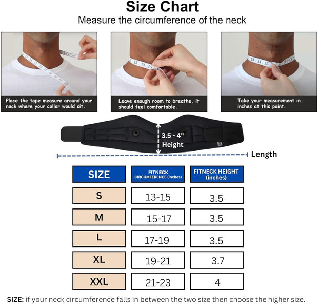 Wonder Care Neck Brace for Sleeping Cervical Collar Adjustable Neck Support Brace Relief Cervical Spine Pressure Ideal for Travel, Office Workers & Neck Injury Recovery, X-Large