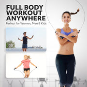 Jump Rope – Speed Jump Rope with Ball Bearings and Adjustable Cable – Jumping Cable for Men, Women, Kids – Ideal for Box, Sports, Cardio, Training – Tangle-Free Jumping and Memory Foam Handle