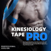 OK TAPE PRO Kinesiology Tape Uncut Roll, Elastic Physical Therapy Athletic Tape for Pain Relief, Muscle Support, Kinetic Tape, Water Resistant, 2in X 16.4ft -Black Gray 2 Rolls