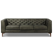 POLY & BARK Essex Sofa in Full-Grain Pure-Aniline Italian Tanned Leather in Cognac Tan