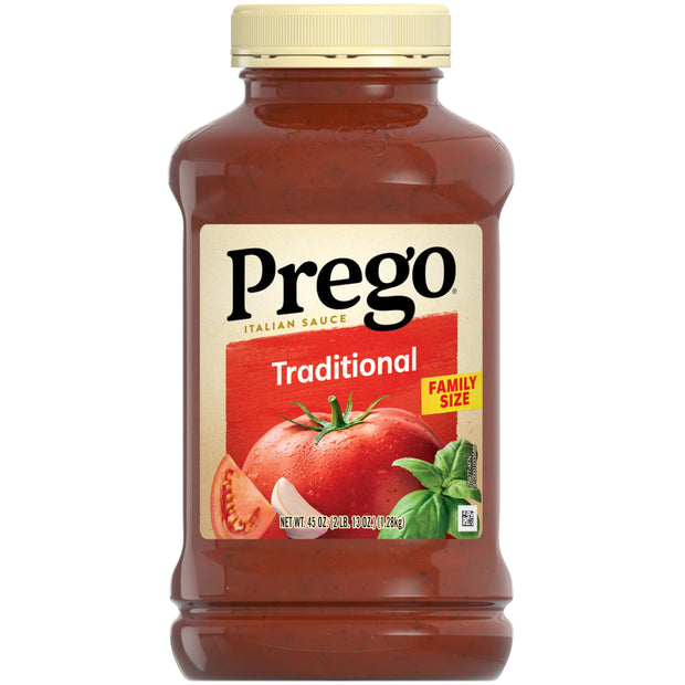 Prego Pasta Sauce, Italian Tomato Sauce with Roasted Garlic & Herbs, 24 Ounce Jar