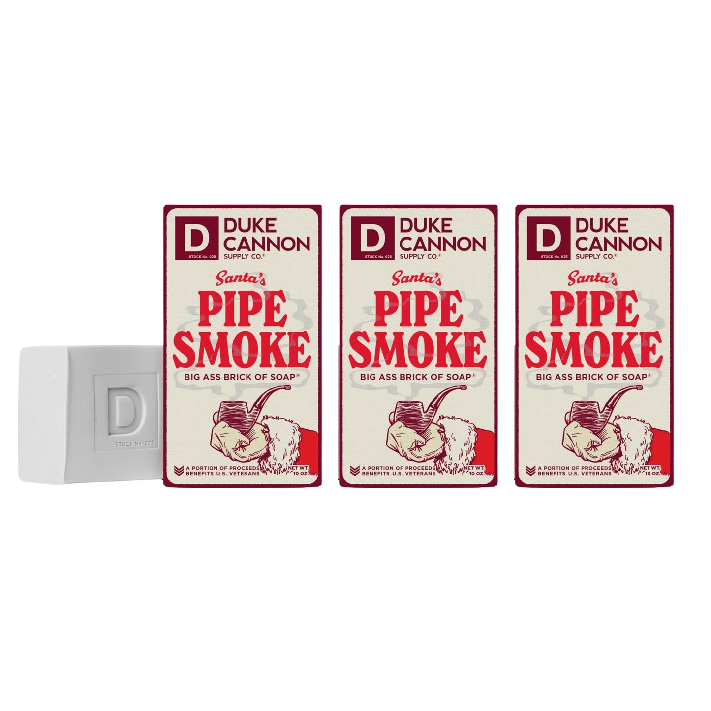 Duke Cannon Supply Co. Big Lump of Coal Soap Bar for Men Holiday Edition (Bergamot & Black Pepper Scent) Extra Large, Paraben-free, All Skin Types, 10 oz. (3 Pack)
