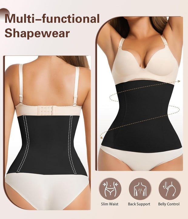 sellto Waist Trainer for Women Tummy Control Postpartum Recovery Belt Waist Cincher Body Shaper