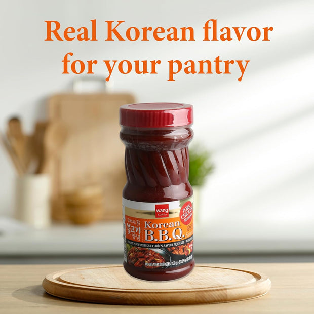 Wang Galbi Marinade, Simple and Easy to Cook, Savory, Sweet and Smoky, Korean BBQ Sauce, Kalbi Marinade, 16.93 Ounce