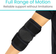 Vive Elbow Brace - Tennis Compression Sleeve - Wrap for Golfers, Bursitis, Left or Right Arm - Tendonitis Support Strap for Golf, Men and Women - Epicondylitis and Sports Recovery