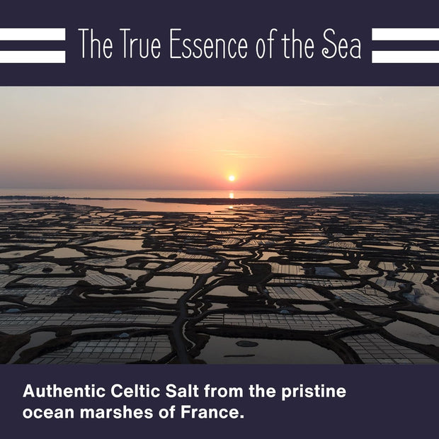 Le Marinier French Sea Salt Grey Coarse, 1.1lb - 18oz. Mineral Rich 100% Natural and Unrefined Celtic Salt Organic. Hand Harvested Mineral Sea Salt, Sel Gris (1.1lb Grey Coarse)