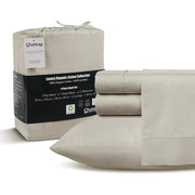 100% Egyptian Cotton Sheets King Size Sheets Set with Fully Elasticated Fitted Sheet & Pillowcase sets, 800 TC Hotel Collection Deep Pocket King Sheet Set, No Pill Soft Breathable Luxury White Bedding