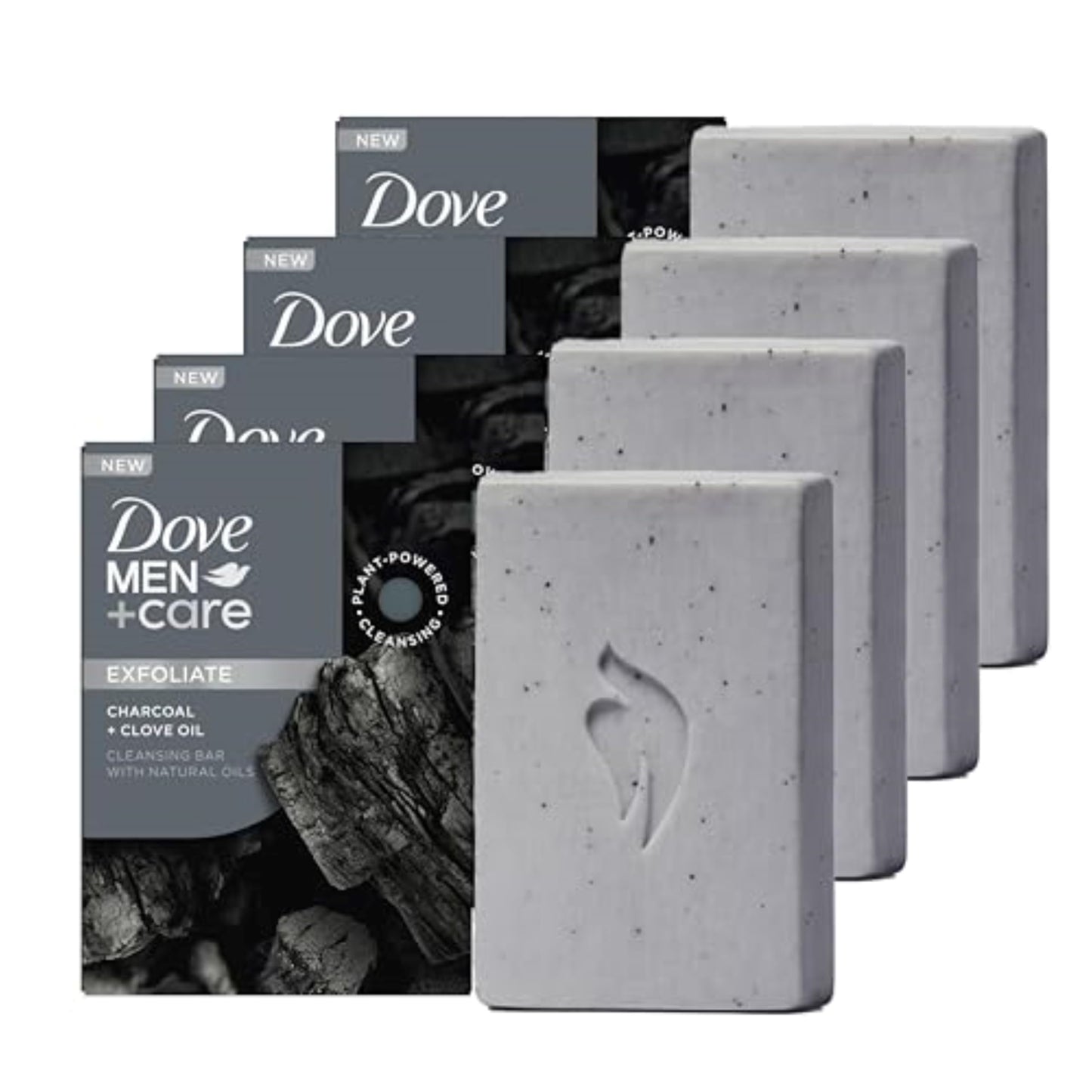 DOVE MEN CARE Plant-Based with Eucalyptus and Moisture for men`s skin, 5 Ounce (pack of 4)