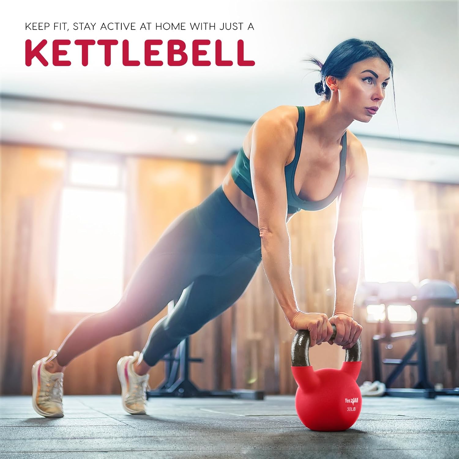 Yes4All Neoprene Coated & Kettlebell Sets - Hand Weights for Home Gym & Dumbbell Weight Set training 50 lb