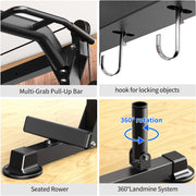 Power Cage Multi-Function Power Rack with Cable Crossover System,1800 LBS Capacity Squat Rack with Weight Bench,for Home Gym