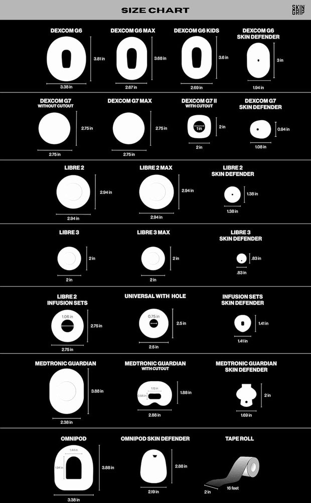 Skin Grip Adhesive Patches Compatible with Dexcom G7 & Stelo CGM – Waterproof & Sweatproof Cover for Continuous Glucose Monitor Sensor, Stays Secure for 10-15 Days – 20 Pack, Camo