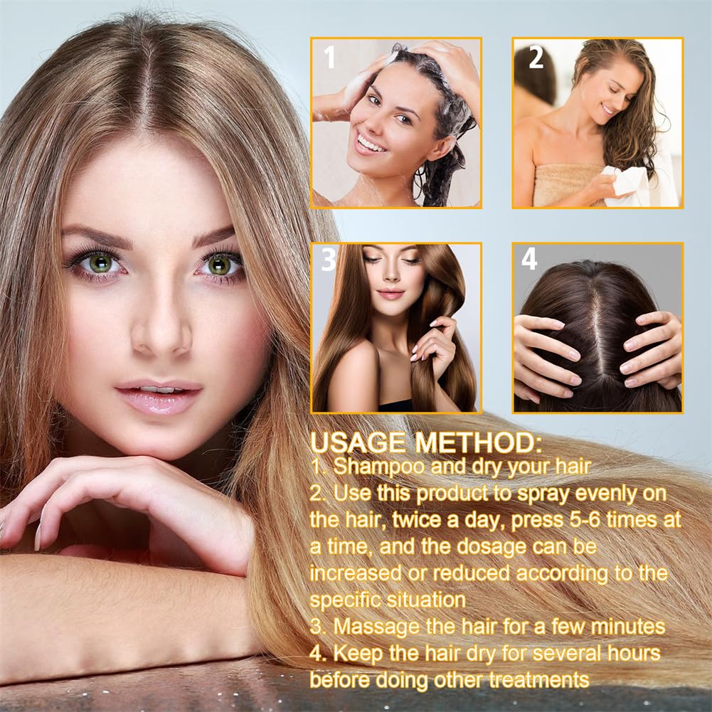 Moonbiffy Biotin Premium Hair Growth Serum for Thicker, Longer & Stronger Hair (2PCS)