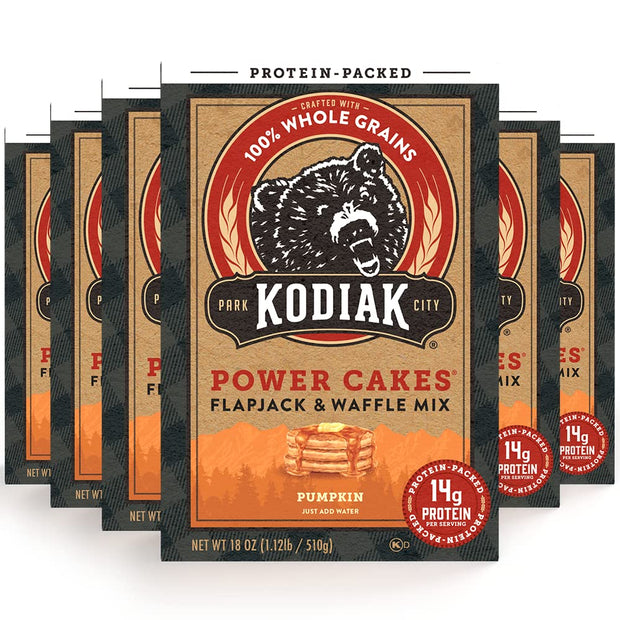 Kodiak Cakes Power Cakes Variety Pack - Protein Pancake Mix Just Add Water - 100% Whole Grain Flapjack and Protein Waffle Mix - Buttermilk (2, 20oz) and Chocolate Chip (1, 18oz) Pancake Mix Bulk