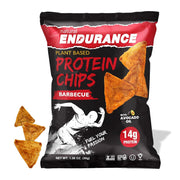 Natural Endurance Protein Chips - Low Carb Chips, High Protein Snack, Vegan Protein with Avocado Oil, 14g Protein Per Bag, Gluten Free, Nacho, BBQ, Chili, Birthday Cake, Original - Variety Pack, 1.38 oz Bags (Pack of 12)
