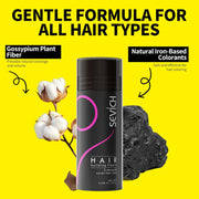 SEVICH Hair Fibers for Thinning Hair, Hair Building Fibers Instantly Thicker & Fuller Look,Hair Powder for Men & Women 25g Dark Brown
