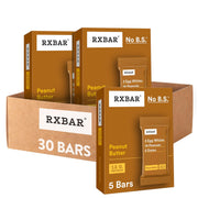 RXBAR Protein Bars, 12g Protein, Gluten Free Snacks, Snack Bars, Peanut Butter, 22oz Box (12 Count)