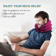 Neck Stretcher, Cervical Traction Device, Neck Traction Device, Adjustable Inflatable Neck Braces for Neck Pain and Support, Neck Stretcher Cervical Traction, Neck Decompression Home Use (Gray)