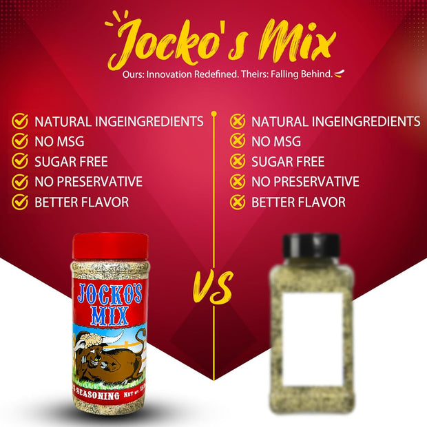 Jocko's Mix Santa Maria Style Seasoning - 15.3oz Bottle Of Tri-Tip, Steak, Pork, and Chicken Seasoning - Santa Maria Grill - Jocko's Mix for Meat, Seafood Stew & Vegetables