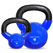 Yes4All Kettlebell Set Vinyl Coated Weights Combo for Full Body Workout Equipment Push up, Grip Strength Training, Dumbbell Weights Exercises