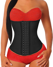 YIANNA Waist Trainer for Women Latex Underbust Waist Cincher Corset Sport Girdle Hourglass Body Shaper