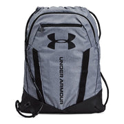 Under Armour Unisex-Adult Undeniable Sackpack , Black (001)/Metallic Silver , One Size Fits Most