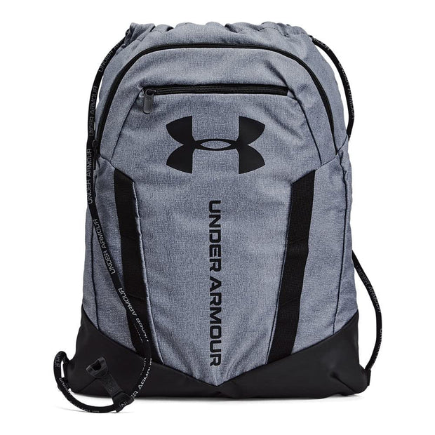 Under Armour Unisex-Adult Undeniable Sackpack , Black (001)/Metallic Silver , One Size Fits Most