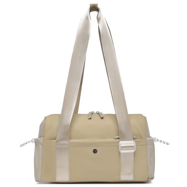 Small Gym Bag For Women Mini Gym Duffle Bag with Wet Compartment Waterproof Sports（Pink Small）